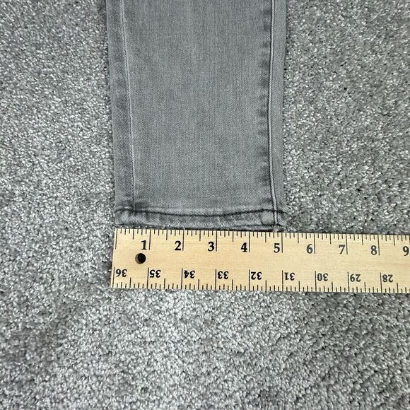 American Eagle Next Level Flex Jeans Womens 8 (32x30) Gray Distressed Flat Front - Picture 6 of 11